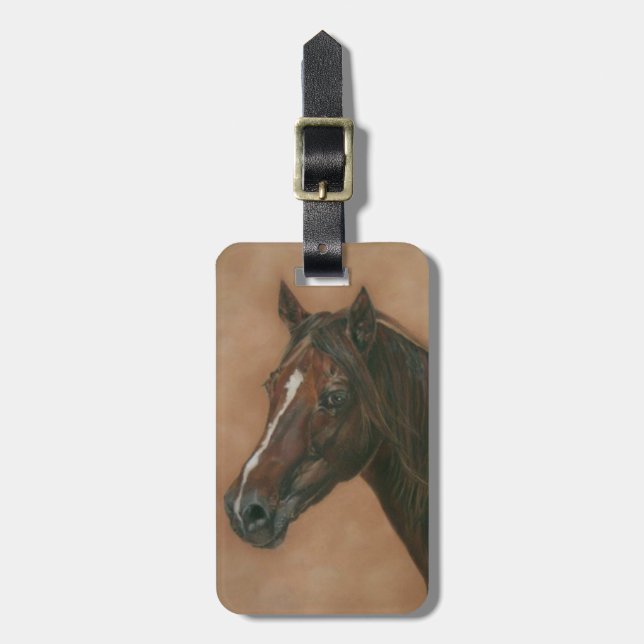 Equine Picture of Chestnut Mare Horse Gepäckanhänger (Vorderseite vertikal)