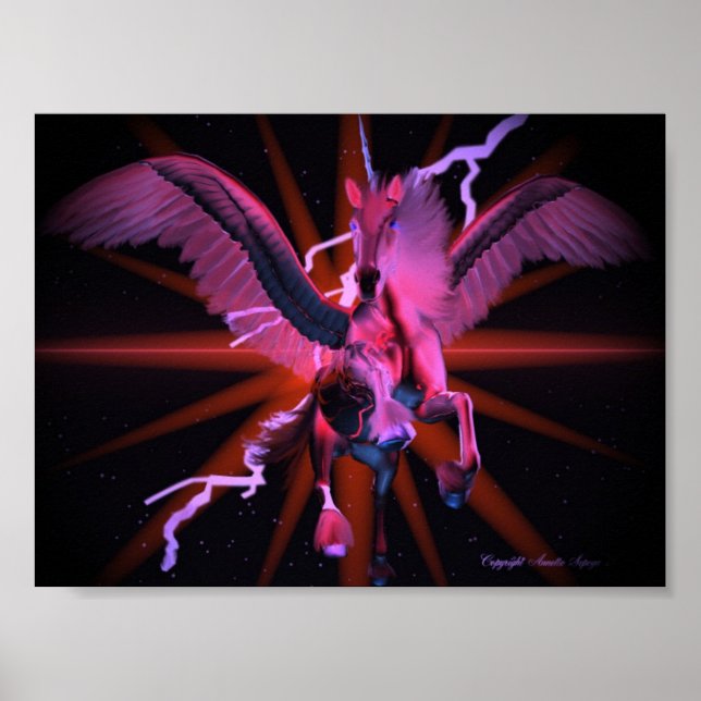 Equine Red Poster (Vorne)