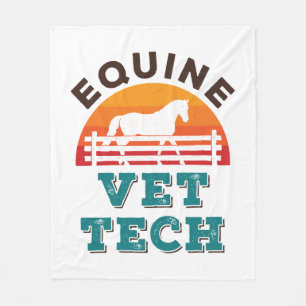 Equine Vet Tech Horse Veterinary Technician Fleecedecke