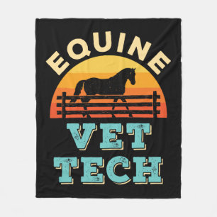 Equine Vet Tech Horse Veterinary Technician Fleecedecke