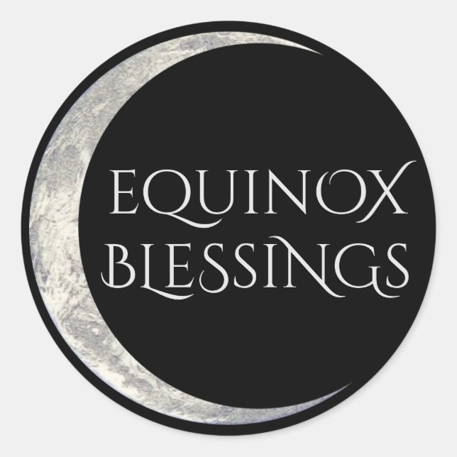 Equinox Sessellift Runder Aufkleber (Vorderseite)