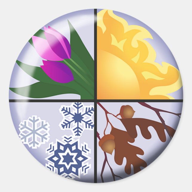 Equinox-Sticker Runder Aufkleber (Vorderseite)