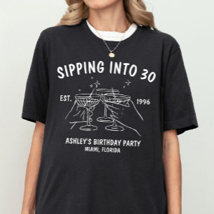 Équipage d'anniversaire personnalisé T-shirt de gr