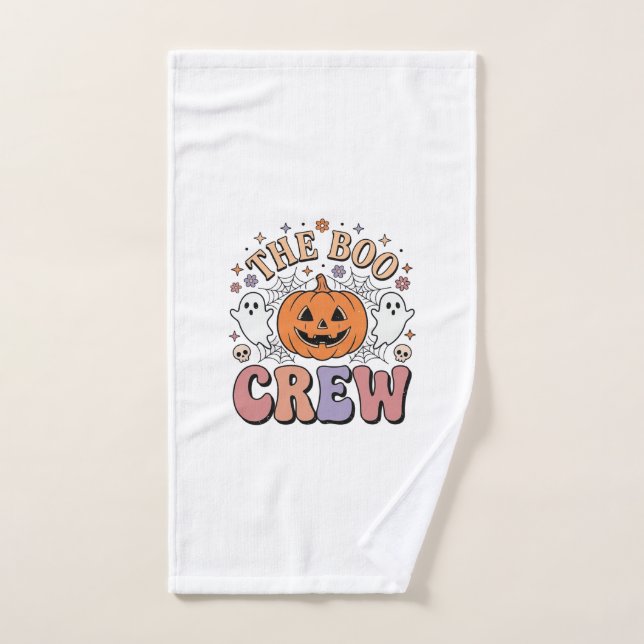 Équipage fantôme d'Halloween Mignon Fantomatique V (Serviette à main)
