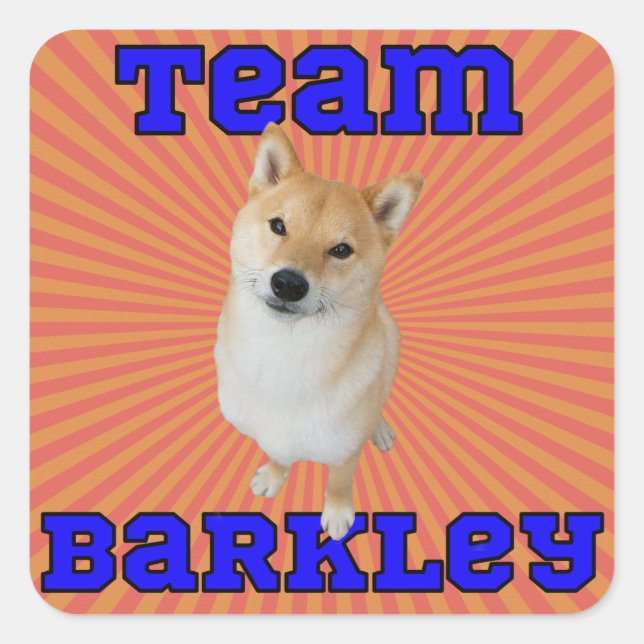 Équipe Barkley - Stickers Carré, Glossy (Devant)