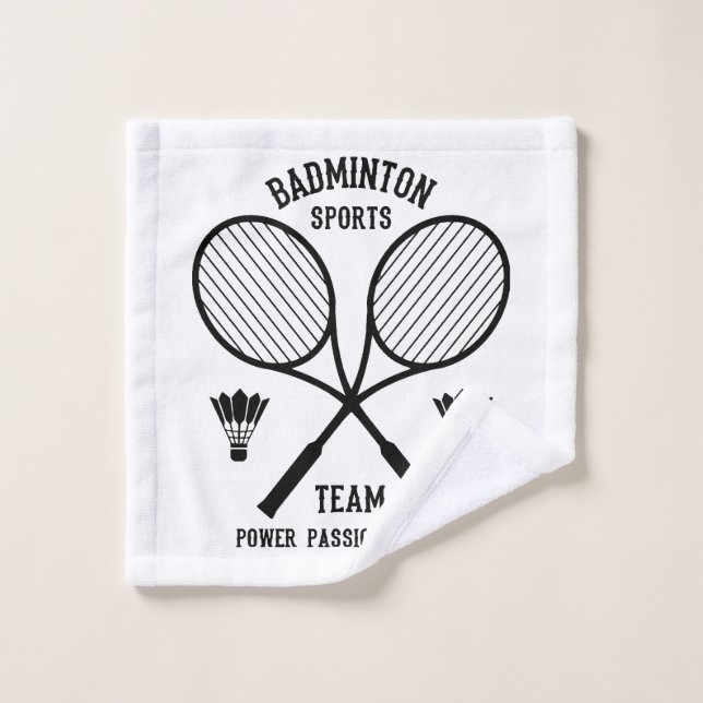 Équipe de badminton (Gant de toilette)