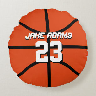 Équipe de basket-ball Coussin circulaire personna