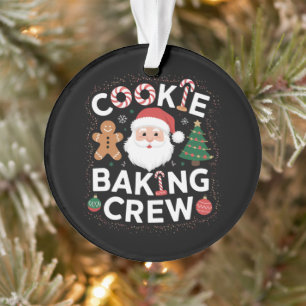 Équipe de fabrication de biscuits de Noël Famille 