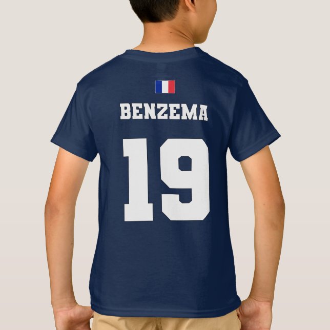 Équipe de France de Football #19 T-shirt (Dos)