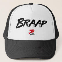 Équipe de logo de Braap emballant le casquette