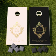 Équipe de mariage élégante Mariée Marié Rose Noir 