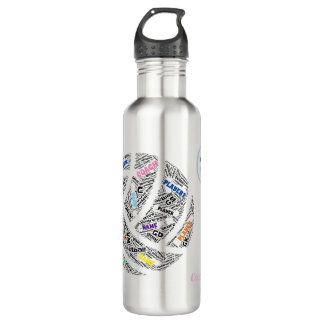 Équipe De Netball Personnalisée Nommée Bouteille D