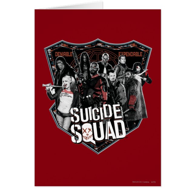 Équipe de suicide | Badge de groupe photo (Devant)