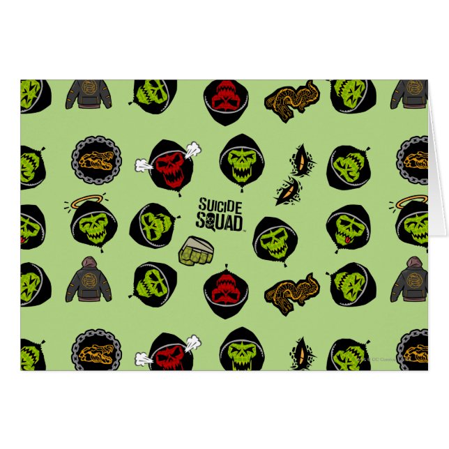 Équipe de suicide | Killer Croc Emoji Motif (Devant horizontal)