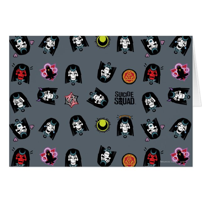 Équipe de suicide | Motif Emoji Enchantress (Devant horizontal)