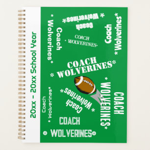Équipe d'entraîneurs de football Personnalisé vert