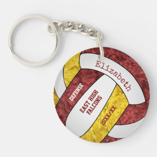 équipe d'or maroon couleurs volleyball personnalis
