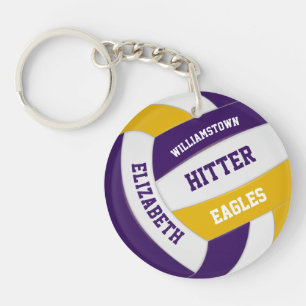 équipe d'or violet couleurs volleyball personnalis