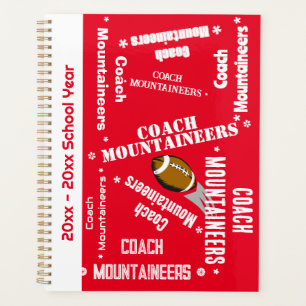Équipe entraîneur de football Personnalisé rouge e