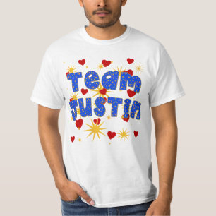 ÉQUIPE JUSTIN ! T-shirts pour des enfants et des