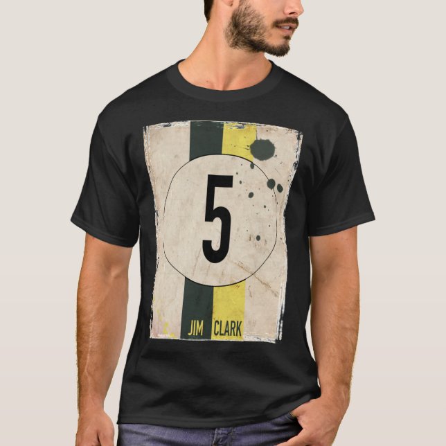 Équipe Lotus Jim Clark Numéro T-shirt classique (Devant)