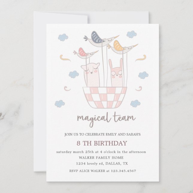 Équipe magique | Invitation d'anniversaire (Devant)