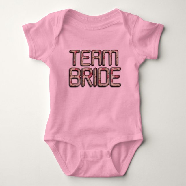 Équipe Mariée Élégant Body Bébé en Jersey (Devant)