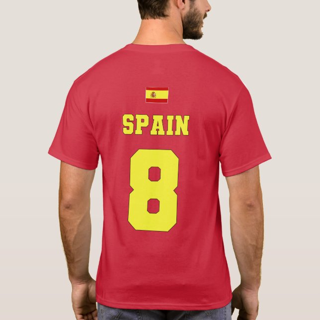 Équipe nationale espagnole de football 8 T-shirt (Dos)