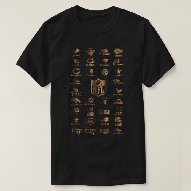 Équipe NFL d'or Classic T-shirt (Design devant)