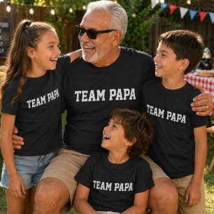 Équipe Papa T-shirt Enfant Cadeau Fête des Pères