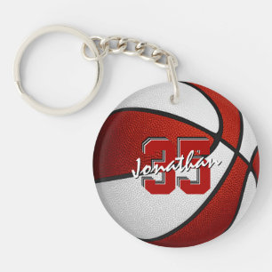 équipe rouge blanc couleurs garçons filles basketb