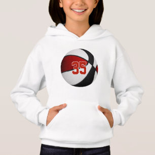 équipe rouge noir couleurs jersey numéro de basket