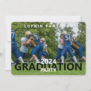 Équipe Sport Photo Graduation Party Invitation