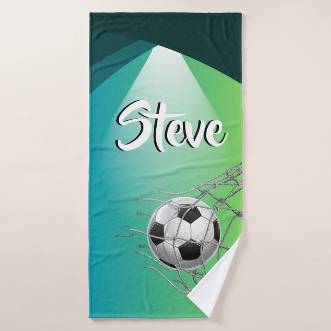 Équipe sportive/football/football (Serviette de bain)