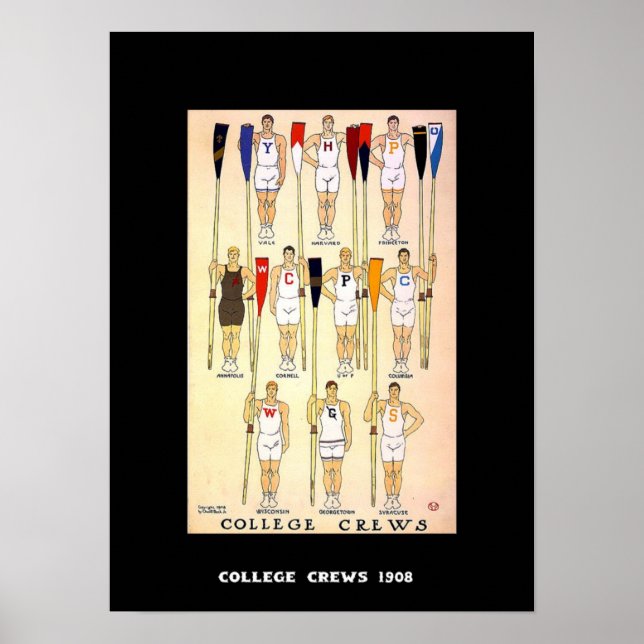 Équipes posters vintage 1908 (Devant)