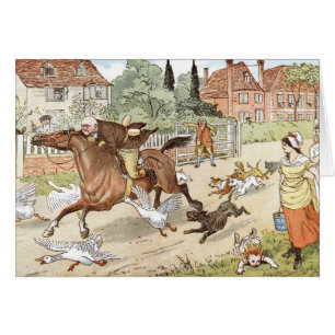 Équitations de John Gilpin cependant le village