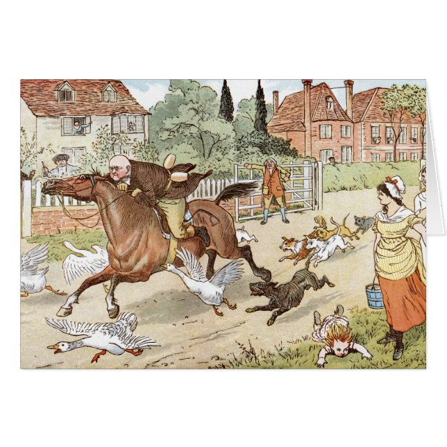 Équitations de John Gilpin cependant le village (Devant horizontal)