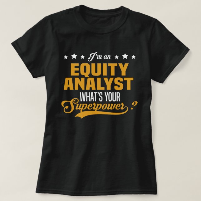 Equity Analyst T-Shirt (Design vorne)