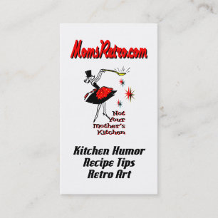 Équivalents de recettes MomsRetro Carte de visite 