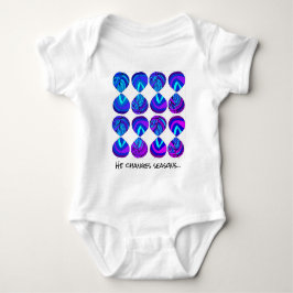Er ändert die Jahreszeiten - Motivierend Text blau Baby Strampler