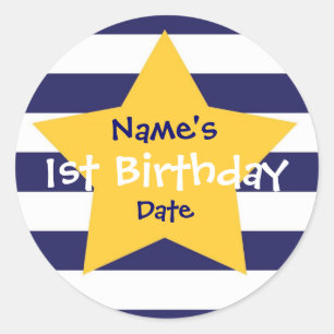 Ęr autocollant d'anniversaire de bébé