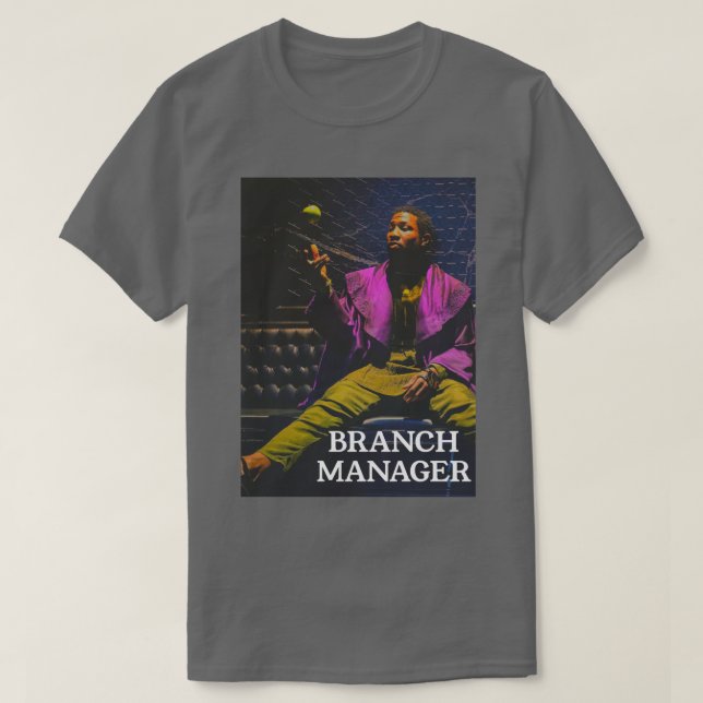 Er bleibt Zweigstellenleiter T-Shirt (Design vorne)