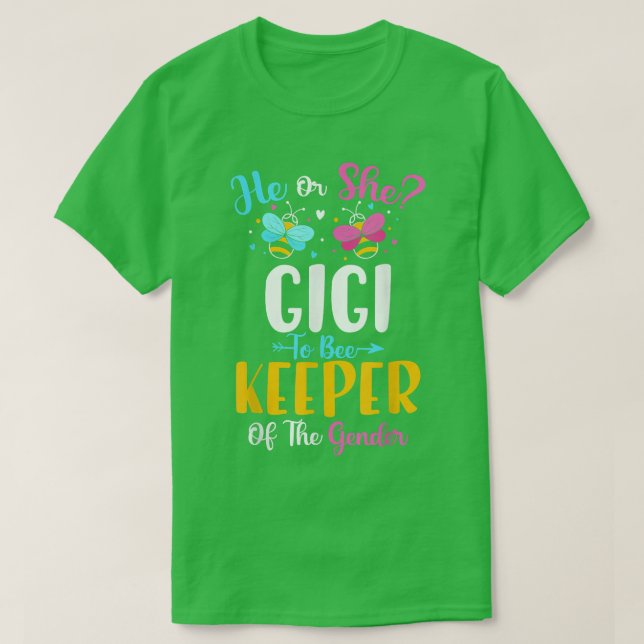 Er bzw. sie wird das Gender Baby behalten T-Shirt (Design vorne)