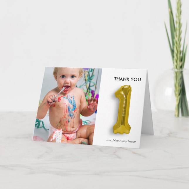 Ęr carte de remerciements personnalisé (Devant)