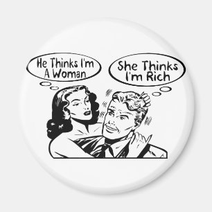 Er denkt, sie denkt. magnet