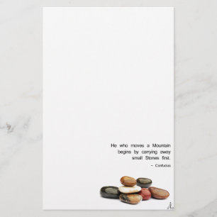 Er, der einen Berg… bewegt - Confucious Briefpapier