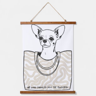 Er, der nicht gezähmt werden sollte wandteppich mit holzrahmen