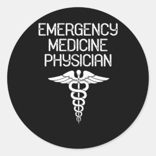 ER Doktor Emergency Medicine Physician Runder Aufkleber