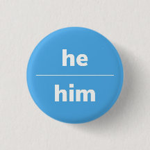 Er/er Pronoun Button, 1¼ Zoll Taste