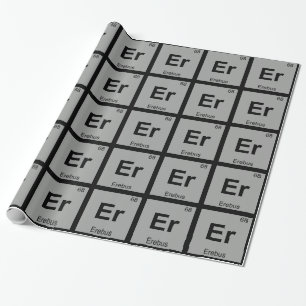 Er - Erebus Griechische Chemie Periodensystem Symb Geschenkpapier